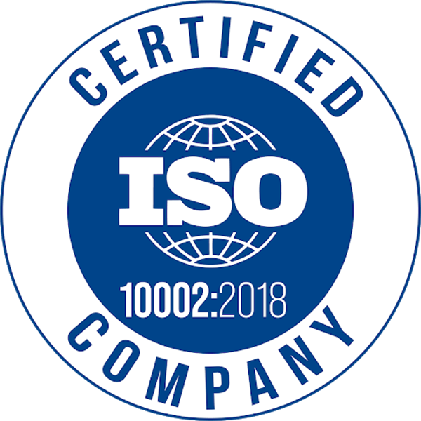 ISO 10002:2018 Certified